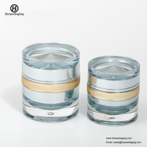 HXL235 Round Empty Cosmetic Jar Double Wall Container Skincare Jar