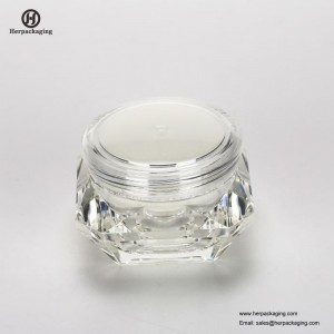 HXL2210 Jars Diamond Shape Luxury Acrylic Double Walled Empty Cosmetic Cream jar