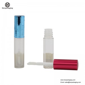 HCL307 Clear Plastic Empty lip gloss tubes for colour cosmetic products flocked lip gloss applicators