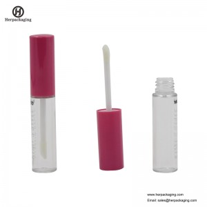 HCL310 Clear Plastic Empty lip gloss tubes for colour cosmetic products flocked lip gloss applicators